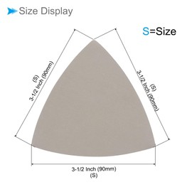 CoCud 10 Pcs 5000 Grit Triangle Sanding Pads Silicon Carbide Sanding Pads with Hook & Loop