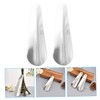 Ipetboom 2pcs Short Handled Stainless Steel Shoe Horns for Men