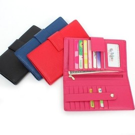 카드지갑 F8012 천연소가죽 여성 핸드폰파우치 통 장지갑 (WFJHPL7) Card Wallet F8012 Genuine Cowhide Women's Phone Pouch Long Wallet (WFJHPL7)