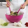 OMADA Sanaliving S2030 Salad Cutlery Pair Microban Antibacterial, Lime Green