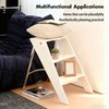 Acrylic 3 Step Ladder Folding Step Stool for Adults Foldable