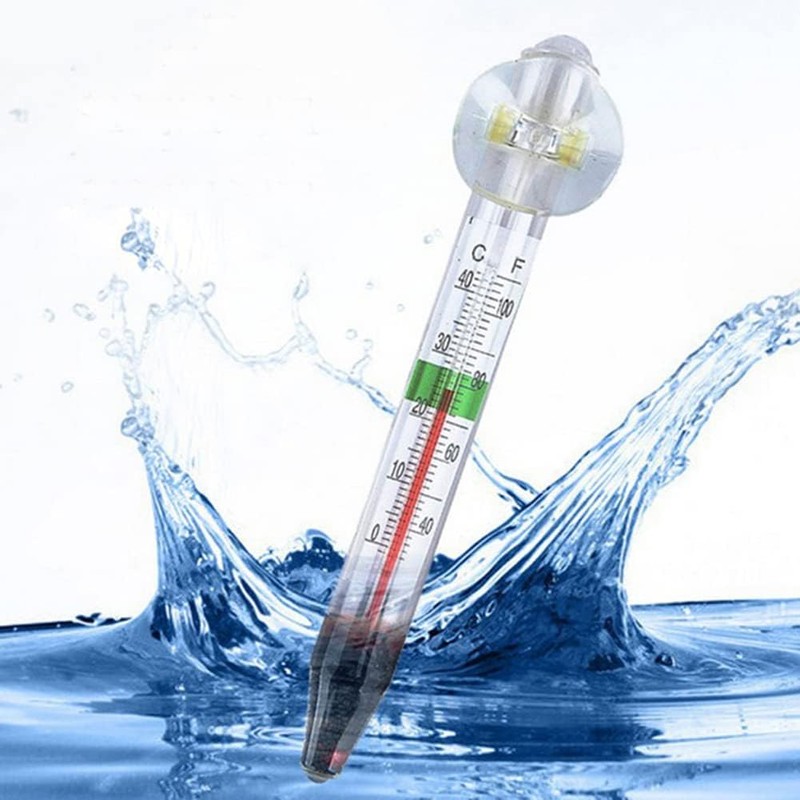 LABO Floating Aquarium Thermometer – Glass - Mercury Free –
