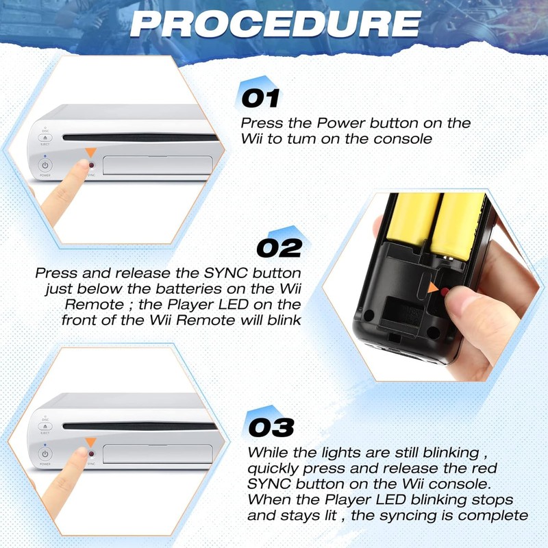 2 Pack Remote Controller with Motion Plus for Wii/WII U,