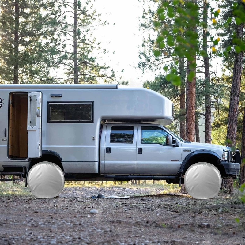 Explore Land Explore Land Weatherproof Tire Covers 4 Pack Alumium