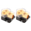Gadpiparty 2pcs Car Audio Power Distribution Block Splitter Kit Input