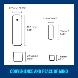 WiZ Contact Sensor – Home Monitoring, Home Automation, Real-Time Alerts, Light Alarms, Easy Setup, Home Security, Notifications, App Control, Connects with WiZ Camera and Lights