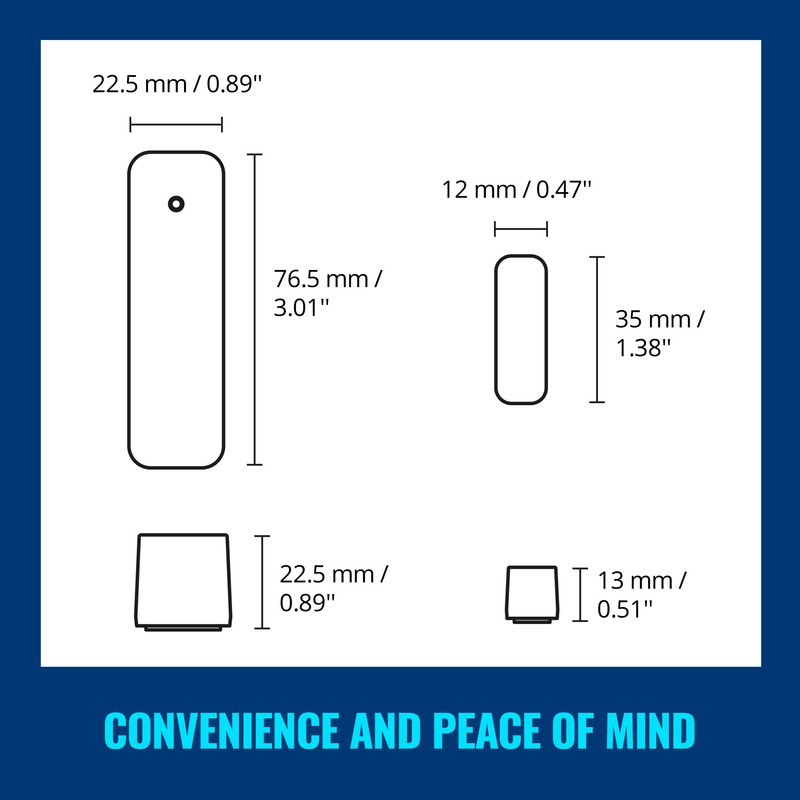 WiZ Contact Sensor – Home Monitoring, Home Automation, Real-Time Alerts,