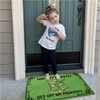 Wulidrom Doormat Hippity Hoppity Get Off My Property Rug for