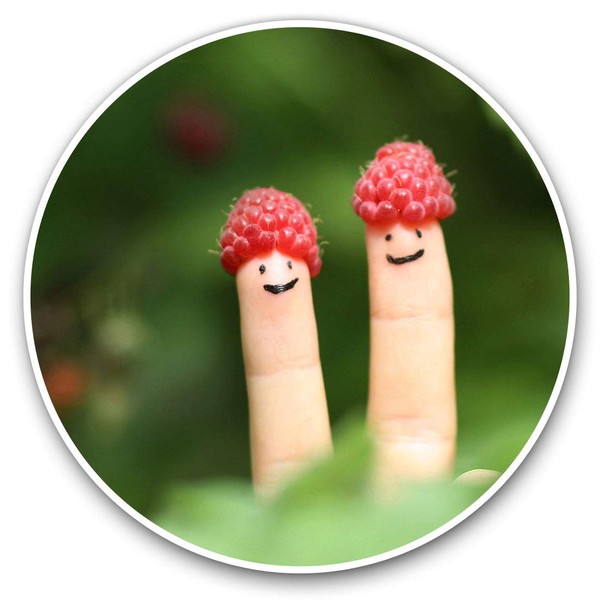 Vinyl Stickers (Set of 2) 10cm - ny Finger People