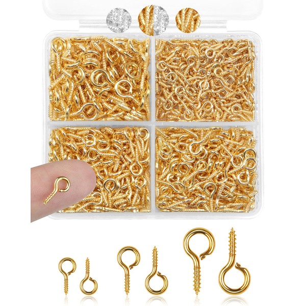 FIVEIZERO FIVEIZERO 600pcs Small Screw Pins for Jewelry Making &