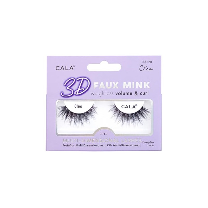 CALA - "3D Faux Mink" pestañas postizas ultraligeras y multidimensionales