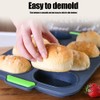 Silicone Bread Mold French Baguette Baking Tray with Oil Brush