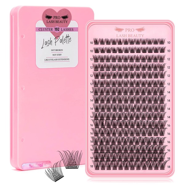 Lash Clusters, 192 Pcs Individual Cluster Lashes DIY Lash Extension