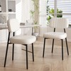 choairy Dining Chairs Set of 2, Modern Faux Leather Dining