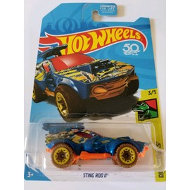 Mattel 2018 Hot Wheels Treasure Hunt Dino Riders 3/5 - Sting Rod II