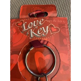 Valentines Day Gift Key To My Heart Keychain Love Solid Construction