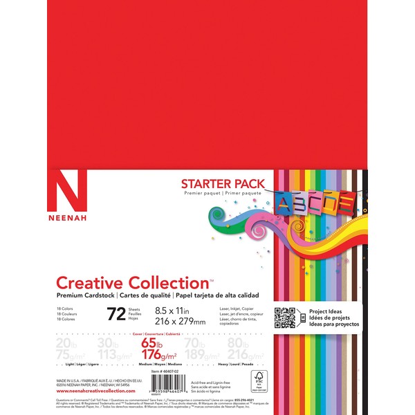 Neenah NEENAH Creative Collection Classics Specialty Cardstock Starter Kit, 8.5