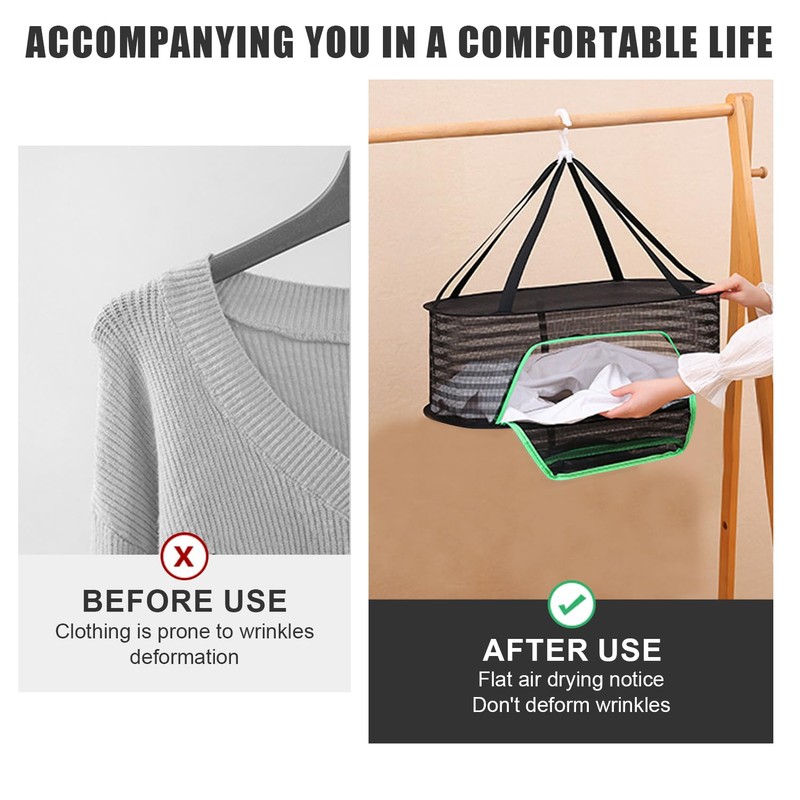 gexuamz Drying Net for Herbs, 4-Layer Herb Dryer Hanging with