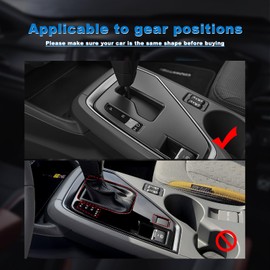 AIRSPEED for Subaru Crosstrek 2024 2025 Impreza 2024 2025 Gear Shift Panel Cover Center Console Soft Carbon Fiber Interior Trim, Black, Style B