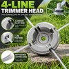 Universal Trimmer Head for Lawn & Weed Cutting – Aluminum