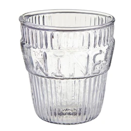 Creative Brands J2467 Vino and Wine Table Glass, 3.5-inch Height, Set of 4