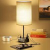 Alarm Clock Lamp with USB-A and USB-C Charger and Outlets