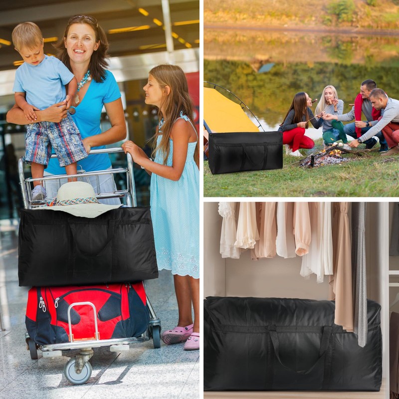 2 Pack 200L Large Storage Bags,Extra Strong Boxes for Moving