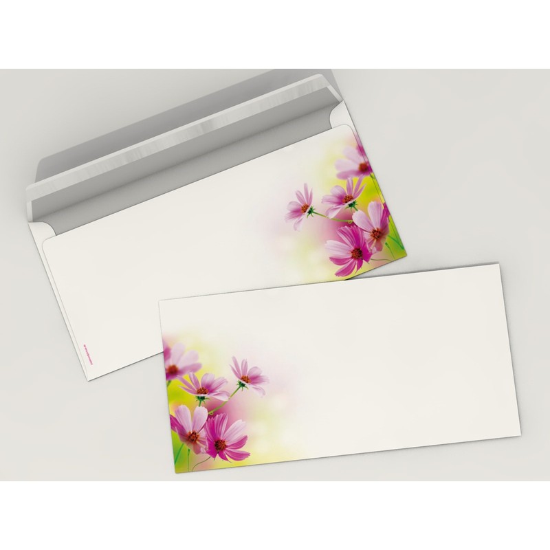 Writing Paper Set "Summer Flowers" 20 Sheets of A4 +