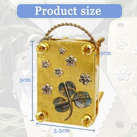 Micros Flower Press, Mini Flower Pressing Kit, Metal Miniature Plant Press, Gold Flowers Press for Adults, Plants Art & Crafts Metal Flowers Pressing Set