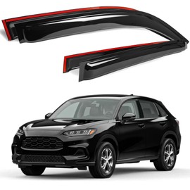 AUXKO Window Rain Guard for Honda HRV 2023 2024 Outside Tape-On Shatterproof Sun Smoke Guard Vent Visor Side Wind Deflectors Accessories for Honda HR-V 2023 2024