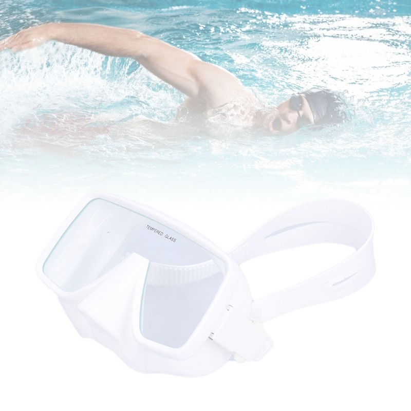 Diving Goggles AntiFog Silicone Underwater Goggles Tempered Glass Lens Swimming