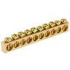 10pcs 10-Hole Electrical Distribution Wire Screw Terminal Brass Ground Neutral