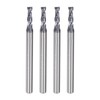 sourcing map 4pcs 3mm Dia 4mm Shank Square Nose End