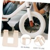 COHEALI Wooden Bike Holder Detachable Scooter Stand Support for Balanced