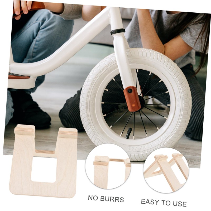 COHEALI Wooden Bike Holder Detachable Scooter Stand Support for Balanced