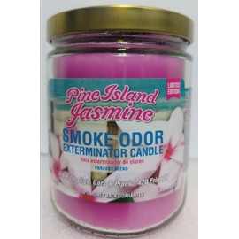 Smoke Odor Exterminator 13oz Jar Candle, Pine Island Jasmine (1) Candles.