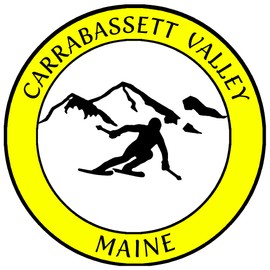 Athena Brands Carrabassett Valley Maine Extreme Skier - Car Truck Window Bumper Sticker Decal - Neon Yellow