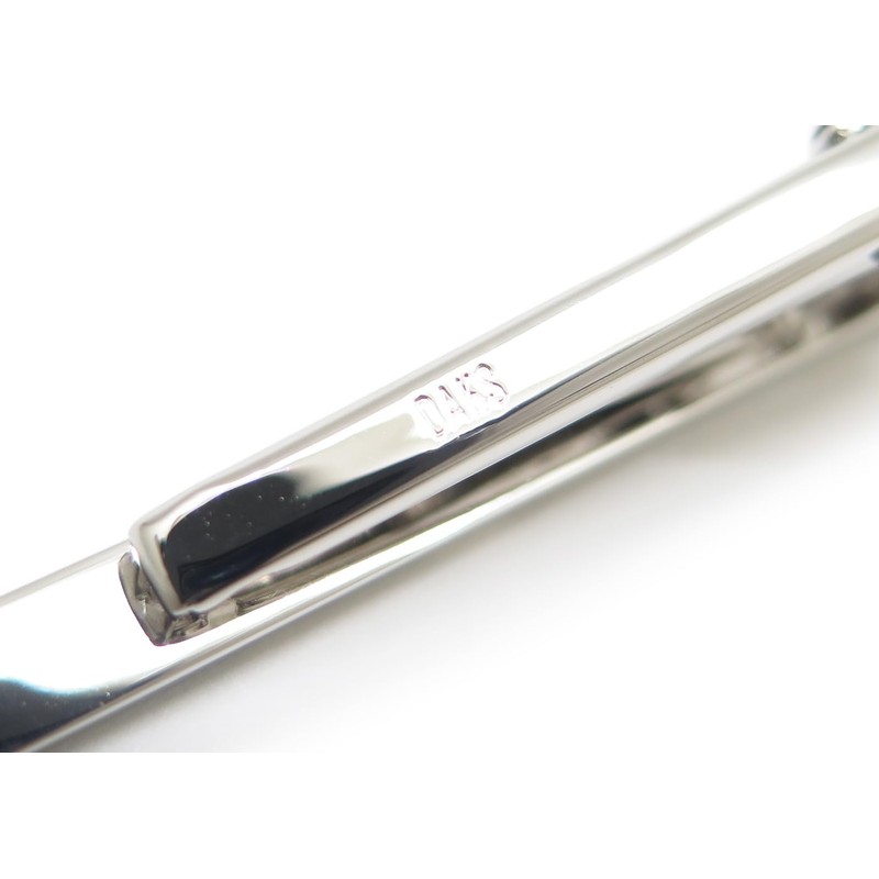 DAKS Onyx & White Butterfly Diamond Check Tie Bar Tie