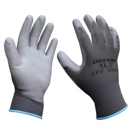 Dekton 10/XL Snug Fit PU Coated Working Gloves | Flexible & Strong Protection | Ideal for Workshop & DIY Tasks | Anti-Slip Latex Coating | CE Cat 2 & EN388 Certified for Superior Mechanical Protection