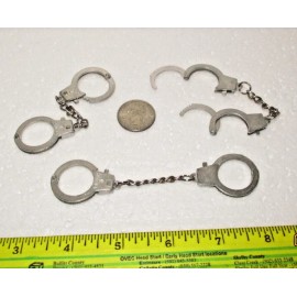 Mini Handcuffs 3 pairs Included - Novelty/Joke, Fun Gag Gift for Police Officers