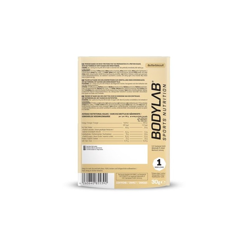 Bodylab24 Whey Protein 3 Sample Box (8 x 30 g),