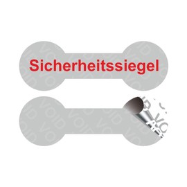 VOID Security Labels "Security Seals" on a Roll - 60 x 20 mm (Red - Pack of 100)
