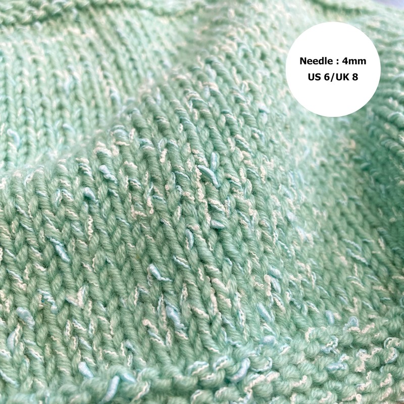 Knitberty Churros Fancy Premium Soft Slub Boucle Merino Wool Cashmere
