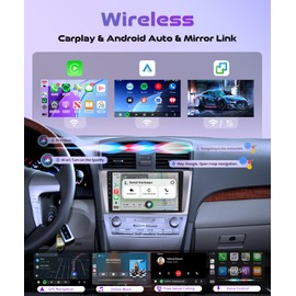 4Core 4G+128G Android 15 Car Radio for Toyota Camry 2006-2011, Rimoody Car Stereo Wireless Carplay Andorid auto Mirror Link 9'' INCELL Touchscreen GPS WiFi Bluetooth 5.0 FM/RDS EQ-32 SWC Backup Camera