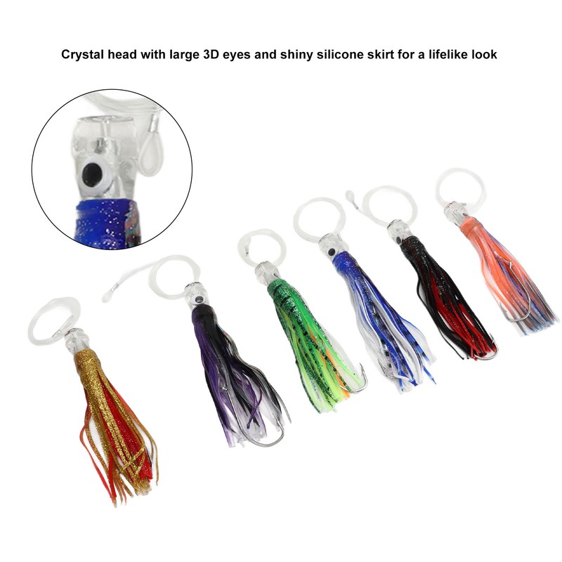 6pcs 25cm Saltwater Trolling Lure Saltwater Casting and Trolling Swimbait