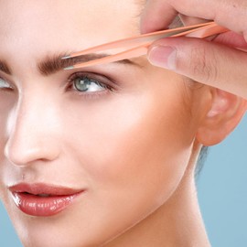 TOVINANNA 6pcs Professional Eyebrow Clip Set Grooming Tools Tweezers Clamp Scissors for Home Salon Use