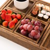 Yangbaga Rustic Wooden Serving Trays with Handle - Set of