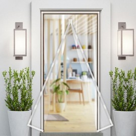 Magnetic Door Windproof Vinyl Curtain (Small) 90x210 Black