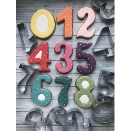 LILIAO Number 9 Cookie Fondant Biscuit Cutter for Birthday/Anniversary/Special Day - 2.6 x 4 inches - Stainless Steel