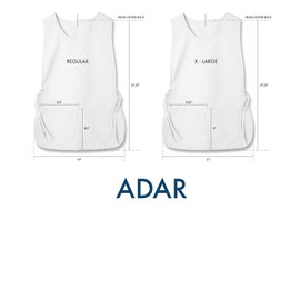 Adar Universal Bib Apron (Available in 36 colors) - 702 - Royal Blue - XL